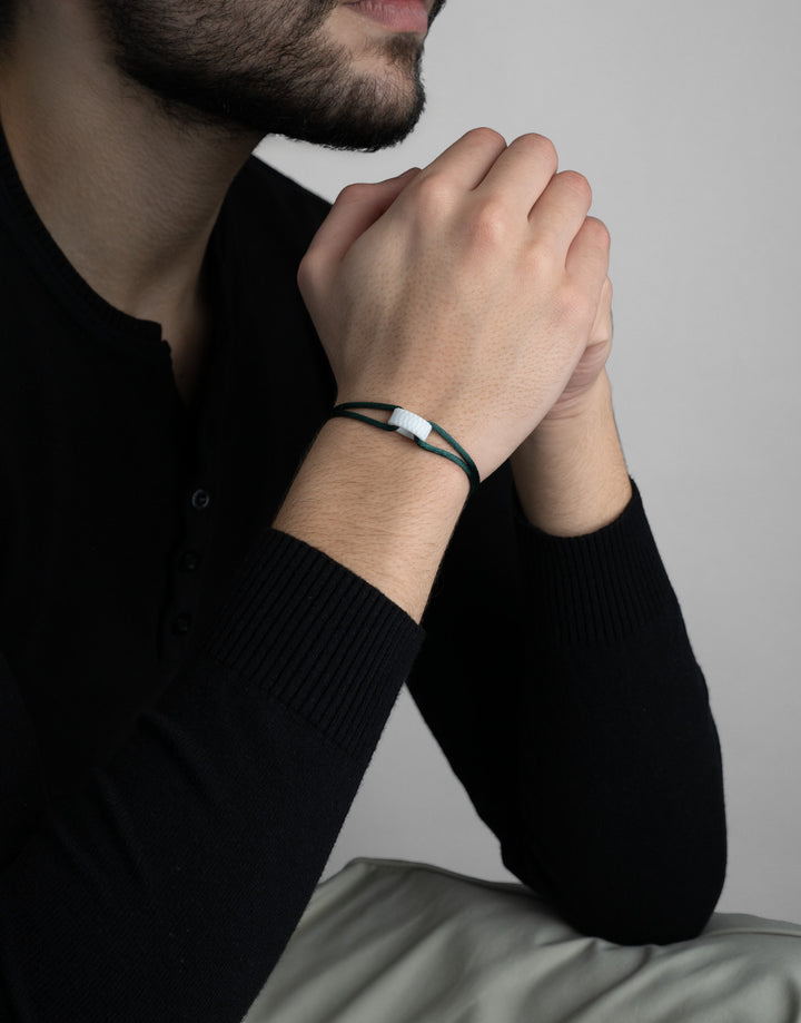 Snow Regent Cord Bracelet
