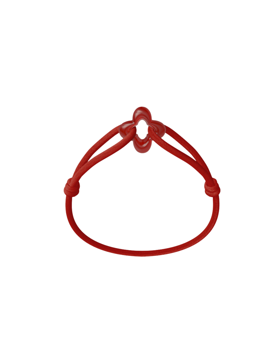 Red Clover Cord Bracelet